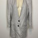 Houndstooth Sasson Blazer Jacket 8 Herringbone  Knit V-Neck Business Casual Chic Photo 1