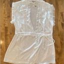 Linea Donatella NWT  Bridal Baby Doll Robe White w/ Embellishment Med ROB… Photo 5