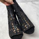 Jessica Simpson NEW  Gessina Jeweled Floral Cutout Ankle Bootie Heels Black 11 Photo 4