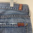 7 For All Mankind  Dojo Jeans With Undone Raw Hem Size 32 Photo 9