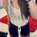 Kirra Lace Tie Tank Top Crop Top Photo 0