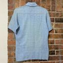 Wrangler Vintage 1980’s  Blue linen button up shirt Photo 2