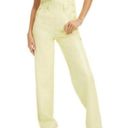 Good American NWT  Better Than Leather Straight Leg Overalls in Key Lime Sz 10/30 Photo 10