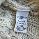 Free People  Cream Oversized Chunky Knit Wool Blend Sweater Women’s Size Medium Photo 4