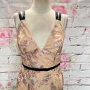 ASOS  Strappy Backless Floral Embroidered Pencil Nude Midi Dress Sz 6 NWT Photo 6