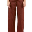 C/MEO COLLECTIVE  Cross Over Wide Leg Cropped Jeans in Mahogany Size 4 NWT Photo 2