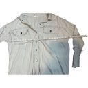 Elan  Devan Rock & Roll Light Blue Denim Shirt Jean Jacket Women's Sz M distresse Photo 7