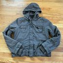 American Eagle  Grey Bomber Jacket Sz XL Photo 0