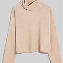 Madewell  Resourced Cashmere & Wool Turtleneck Oatmeal Sweater Photo 0