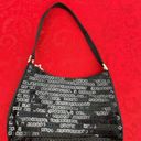 Nine West  Black Sequin Handbag beaded square Y2k summer spring Photo 3