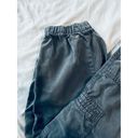 American Eagle Black Cargo High Rise Jogger Pants Pull On Lyocell Size Medium Photo 4