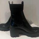ZARA  Black Chunky Platform Lug Sole Knit Sock Shaft Ankle Boots Size 37 = US 6.5 Photo 10
