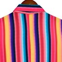 Nana Macs  Shirt Dress Maxi Colorful Bright Stripes Button Front Size S Photo 7