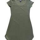 Planet Gold army green mini form fitting stretch skater dress size medium Photo 1