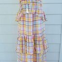 Cinq à Sept 's Astor Tiered Plaid-Print Maxi Dress Size 12 Photo 0