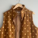 easel Brown Polka Dot Corduroy Vest Photo 3