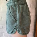 American Eagle  Outfitters Army Green Pull Up Shorts Photo 2