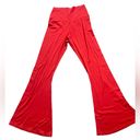 Aerie Red Real Me Super Flare Hi-Rise Pants in Size XL Long Photo 1