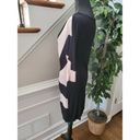 Rhapsody  Women Beige& Black Rayon Cowl Neck Long Sleeve Knee Length Dress Size M Photo 6