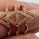 Stella & Dot  Rose Gold Pave Spear Ring Photo 2