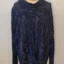 Free People Blue Nightingale boucle knit oversized swing sweater M Photo 2