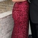 Dillard's  Red Sequin Maxi Dress Photo 3