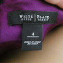 White House | Black Market  WHBM Little Black Dress Career Fitted Peplum Cap Sleeve Photo 6