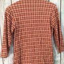 Cabela's Cabela’s Button Front 3/4 Sleeve Top Size Small Red Orange 🌺 Photo 7