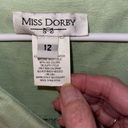 Miss Dorby vintage two piece light green suit with monotone embroidered detail. Size 12 Photo 6