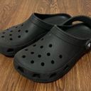 Crocs  Black Classic Rubber Slip On Clogs Size 10 Women’s 8 Men’s $50 Photo 0