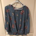 Pink republic Blue Flowered Blouse Photo 0