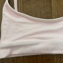 Frankie’s Bikinis NWT  Gavin Ribbed Scoop Bikini Top - love pink Photo 3