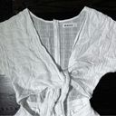 Reverse  White Cutout Tie Front Romper Photo 1