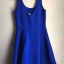 Divided Royal Blue Skater Dress Photo 2