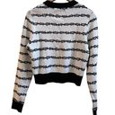 Lurking Class by Sketchy Tank Thorns White & Black Crop Knit Sweater Size XS Multiple Photo 3