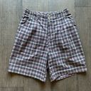 Northern Reflections Vintage purple plaid high waisted shorts size 24 Photo 0