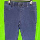 Betabrand ‎ Yoga Denim Classic Pull On Skinny Leg Jeans Dark Wash Medium Long Photo 4