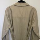 Banana Republic  Tan Brown Casual Collared Henley Button Belted Dress size Medium Photo 6