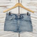 L'Agence  Women's Ryland High Rise Cut Off Denim Shorts Medium Wash Distressed 25 Photo 2