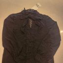 ZARA NWT  sheer long sleeve with lace, casual shirt size XS Photo 2