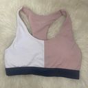 Anthropologie ALLFENIX  Color Block Three Stone Sports Bra Medium Pink Gray Photo 0