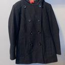 Anne Klein  Black wool Blend Pea coat small Photo 0