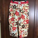 Patagonia  Water Surf Style Capri Pants Yellow Flower Print Size 6 Photo 0