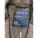 American Eagle  Outfitters Brown Herringbone 2 Button Wool Blend Blazer Medium Photo 2