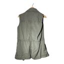 Trixxi  Olive Green Tencel Open Vest Safari Capsule Womens Medium Photo 1