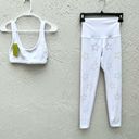 Beach Riot  star embellished leggings sports bra set white small / medium Photo 3