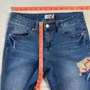 Royalty For Me  Women's 6 Midrise Boho Embroidered Jeans Medium Wash Photo 6