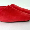 Vince  Valentina Suede Slip-On Square Toe Mules in Phoenix Red Size 8 *NWOB* Photo 4