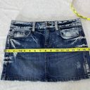 Juicy Couture Bleach Dye Mini Mini Denim Jean Skirt Size 24 Photo 14