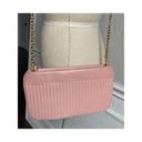 Anne Klein Vintage  Calderon Pink Leather Gold Chain Crossbody Bag Photo 3